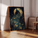 Moonlit Majesty in Gilded Plumes