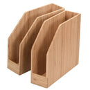 Premium Bamboo Desktop Organizer & File Sorter | 2-Pack Set by MobilevisionUS
