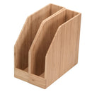 Premium Bamboo Desktop Organizer & File Sorter | 2-Pack Set by MobilevisionUS