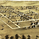 Vintage Map of Blairstown, Iowa 1868