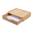 Bamboo Desktop File Organizer & Large Storage Drawer Combo | 7-Slot Paper Sorter & Monitor Stand Set for Home Office Organization by MobilevisionUS