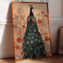 Antique Elegance with Scarlet Bloom