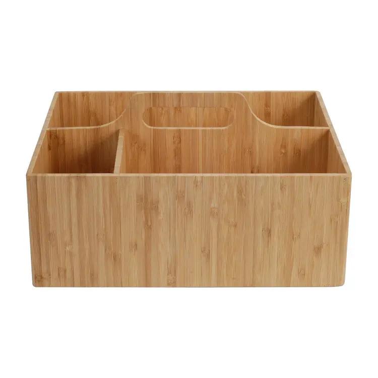 Bamboo Multi Purpose Caddy with Handle, photo 5 of 12