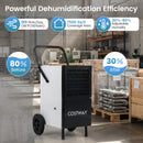 189 Pints Commercial Dehumidifier with Built-in Water Pump-Black by LJGDeals
