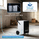 189 Pints Commercial Dehumidifier with Built-in Water Pump-Black by LJGDeals