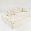 Modular Sofa, Convertible Twin Seat With Chaise Lounge