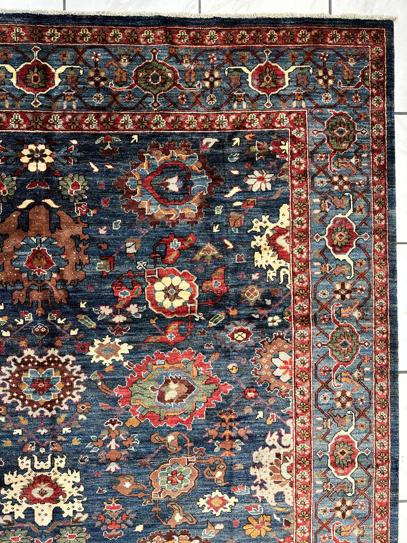 Trasitional Serapi Ghazni Wool Rug – 8' x 10’ – Intricate Floral Design