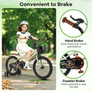 18-Inch Kids Bike Adjustable with Training Wheels for 4-8 Years Old