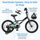 18 Inch Kids Bike Adjustable for 4-8 Years Old with Low-Step Frame by LJGDeals