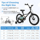 18 Inch Kids Bike Adjustable for 4-8 Years Old with Low-Step Frame