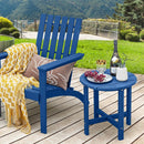 18 Inch Round Weather-Resistant Adirondack Side Table by LJGDeals