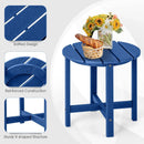 18 Inch Round Weather-Resistant Adirondack Side Table by LJGDeals
