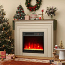 18 Inch Electric Fireplace Insert Fireplace Heater with Overheat Protection by LJGDeals