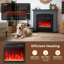 18 Inch Electric Fireplace Insert Fireplace Heater with Overheat Protection by LJGDeals