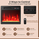 18 Inch Electric Fireplace Insert Fireplace Heater with Overheat Protection by LJGDeals