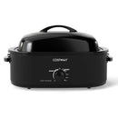 18QT Electric Roaster Oven with Self-Basting Lid Turkey Roaster with Removable Pan by LJGDeals