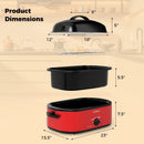 18QT Electric Roaster Oven with Self-Basting Lid Turkey Roaster with Removable Pan by LJGDeals