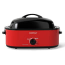 18QT Electric Roaster Oven with Self-Basting Lid Turkey Roaster with Removable Pan by LJGDeals