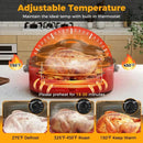18QT Electric Roaster Oven with Self-Basting Lid Turkey Roaster with Removable Pan by LJGDeals