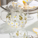 Painted Daisy Tea Pot by Jersey Art Glass
