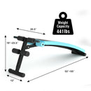 Folding Weight Bench Adjustable Sit-up Board Workout Slant Bench by LJGDeals
