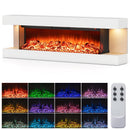 18/36 Inch 3-Sided Wall Mounted Electric Fireplace with 32/50 Inch Wide Floating Mantle by LJGDeals