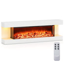 18/36 Inch 3-Sided Wall Mounted Electric Fireplace with 32/50 Inch Wide Floating Mantle by LJGDeals