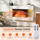 18/36 Inch 3-Sided Wall Mounted Electric Fireplace with 32/50 Inch Wide Floating Mantle by LJGDeals