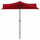 9Ft Patio Bistro Half Round Umbrella by LJGDeals