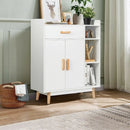 Floor Storage Cabinet Free Standing Cupboard Chest by LJGDeals
