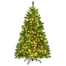 4.5 Feet Pre-lit Hinged Christmas Tree with 300 LED Lights by LJGDeals