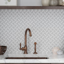 Eastern White Bianco Carrara 11x11 Polished Basketweave Marble Mosaic Tile (5 pack, 4.2 sq ft/case)