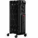 1500W Oil Filled Portable Radiator Space Heater with Adjustable Thermostat by LJGDeals