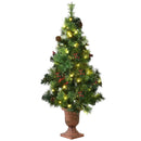 LED Christmas Tree with Red Berries Pine Cones by LJGDeals