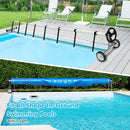 18 Ft Pool Cover Reel Set Aluminum In-ground Swimming Solar Cover Reel by LJGDeals