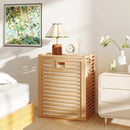18 Gal Bamboo Tilt-out Laundry Hamper with Removable Fabric Bin-Natural by LJGDeals