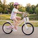 18 Inch Kids Bike with Training Wheels and Front Basket