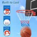 18 Inch Basketball Rim Goal Replacement with All Weather Net and Mounting Hardware by LJGDeals