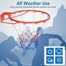 18 Inch Basketball Rim Goal Replacement with All Weather Net and Mounting Hardware by LJGDeals