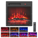 18 Inch Electric Fireplace Insert with Remote Control and 7 Realistic Flame Colors by LJGDeals