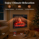 18 Inch Electric Fireplace Insert with Remote Control and 7 Realistic Flame Colors by LJGDeals