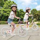 Kids Bike 12-18 Inch with Training Wheels - Pink Stars & Moon by LJGDeals