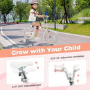 Kids Bike 12-18 Inch with Training Wheels - Pink Stars & Moon by LJGDeals