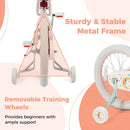 Kids Bike 12-18 Inch with Training Wheels - Pink Stars & Moon by LJGDeals