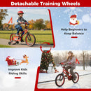 Kids Bike 12-18 Inch with Training Wheels & Christmas Music