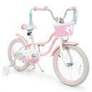18-Inch Kids Bike Adjustable with Basket and Streamers Pink by LJGDeals