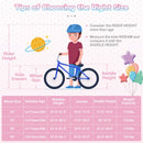 18-Inch Kids Bike Adjustable with Basket and Streamers Pink