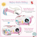18-Inch Kids Bike Adjustable with Basket and Streamers Pink by LJGDeals