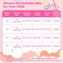 Kids Bike 12-18 Inch with Training Wheels - Pink by LJGDeals