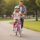 Kids Bike 12-18 Inch with Training Wheels - Pink